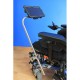 Detachable and adjustable wheelchair mount 1